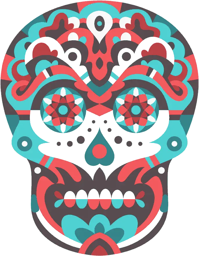 Colorful Decorative Skull