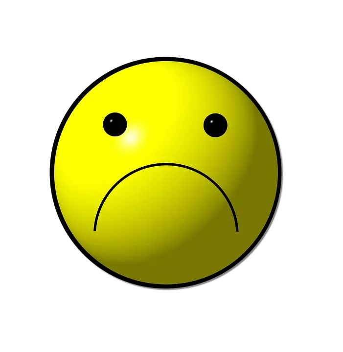 Sad Yellow Face Emoji