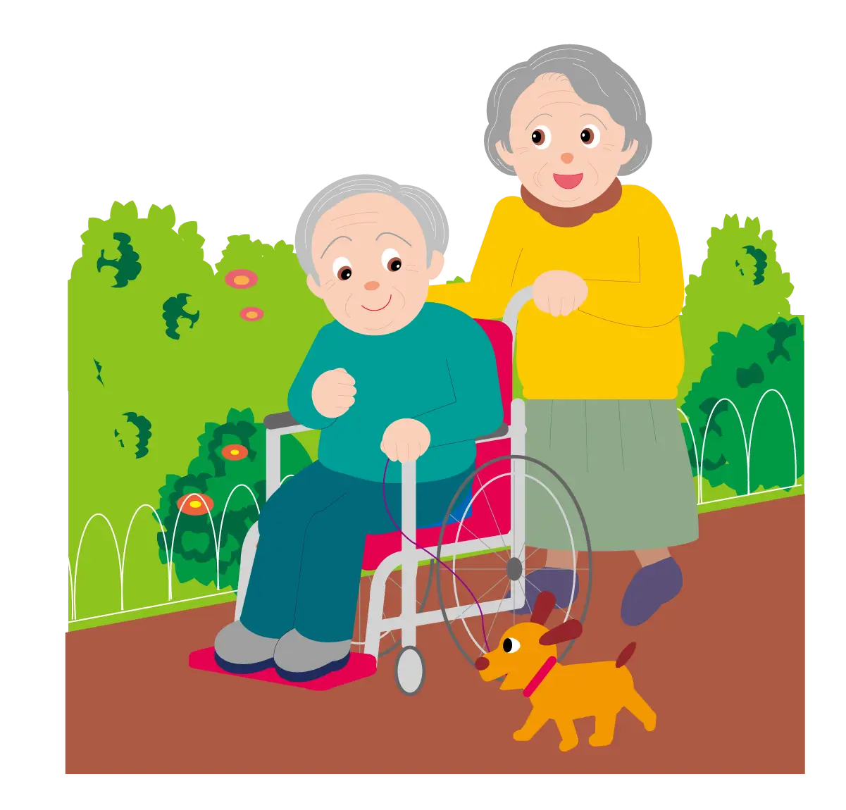 Elderly Care with Wheelchair