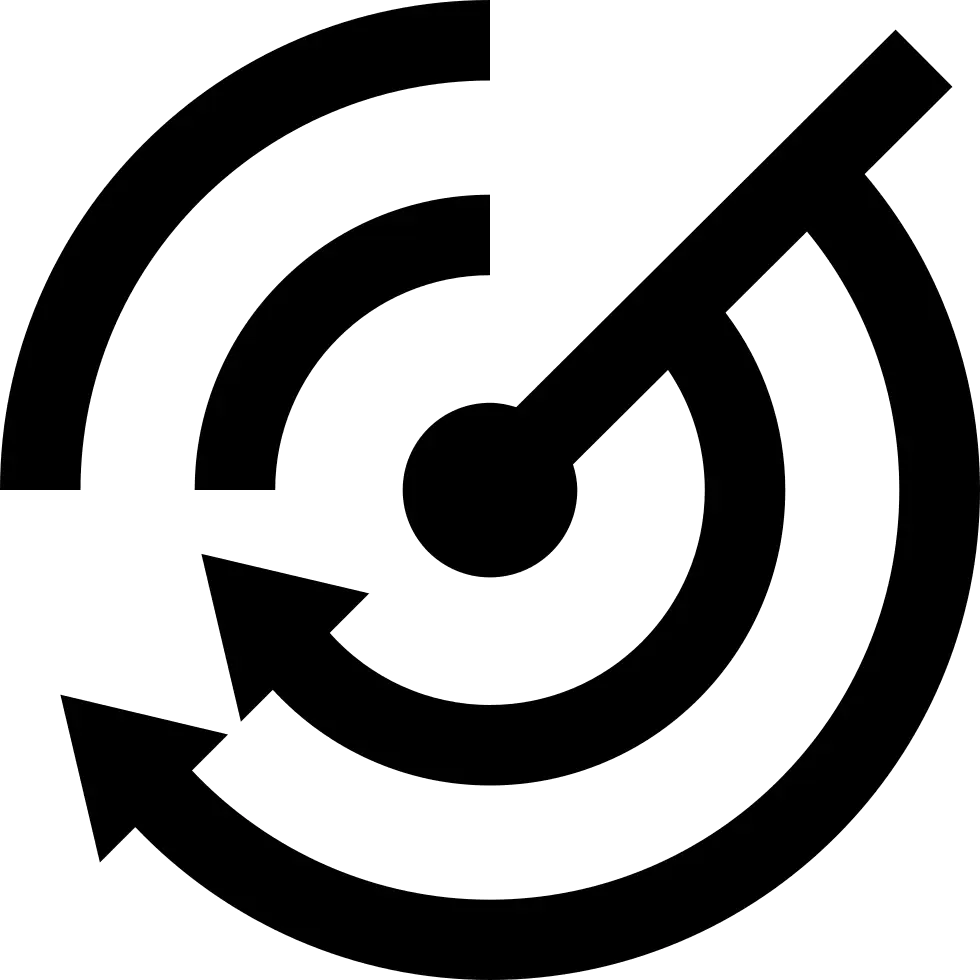 Radar Icon Representation in Black and White