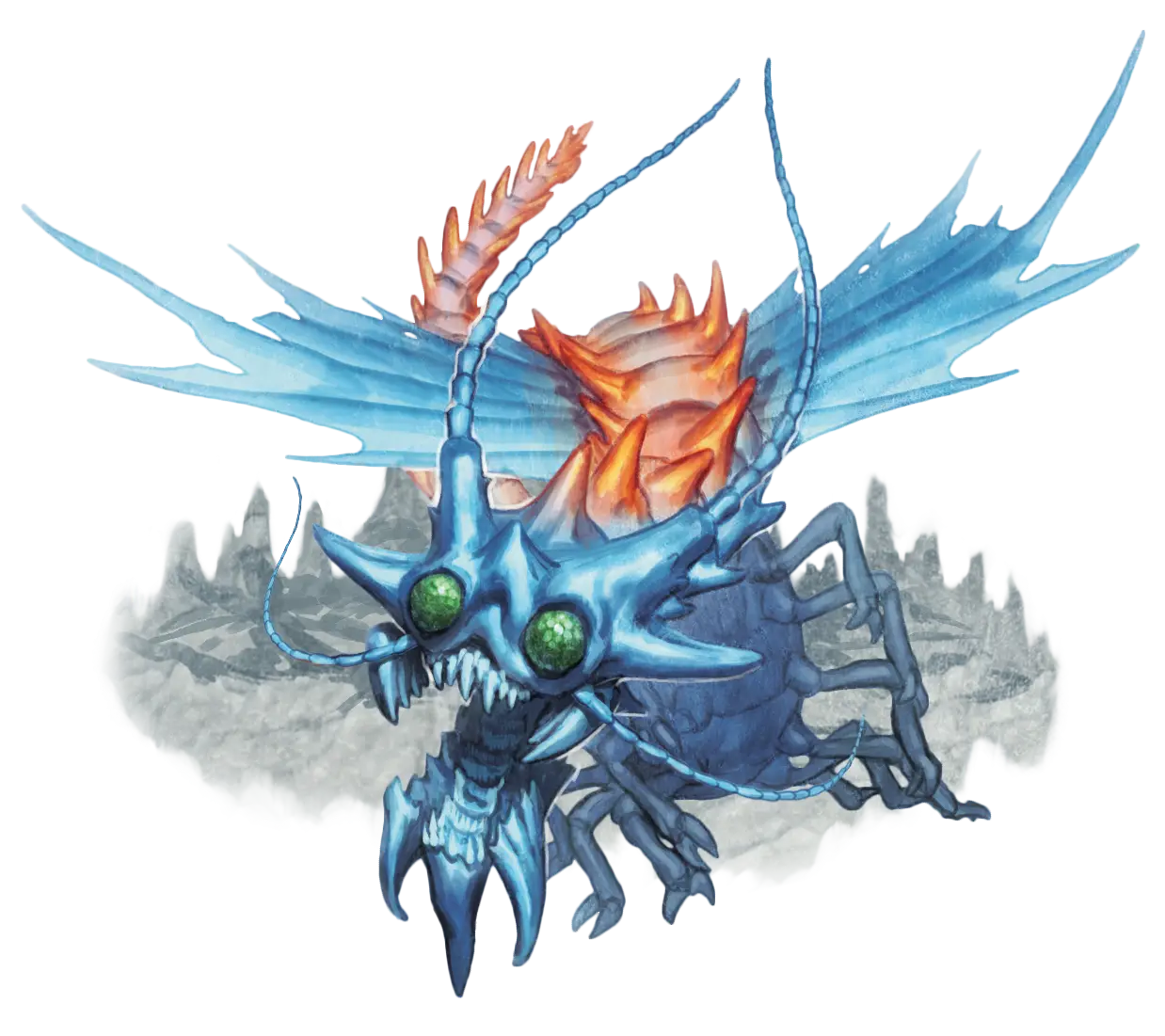Fantasy Insect Creature with Wings