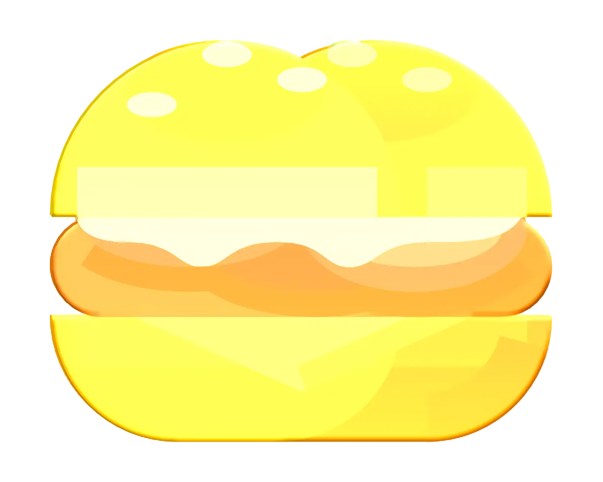 Yellow Burger Illustration