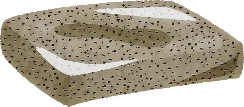 Cleaning Sponge with Black Dots