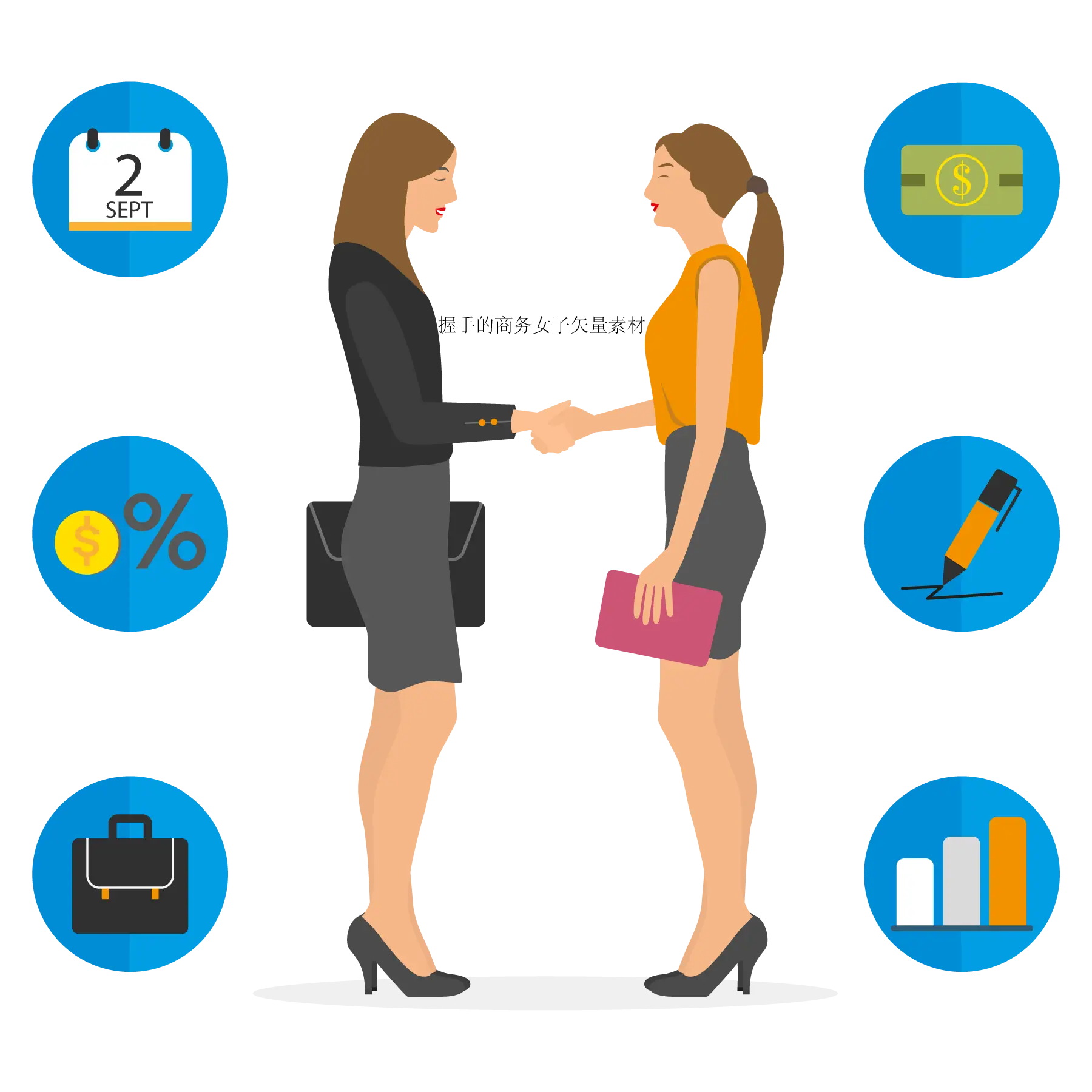 Businesswomen Shaking Hands