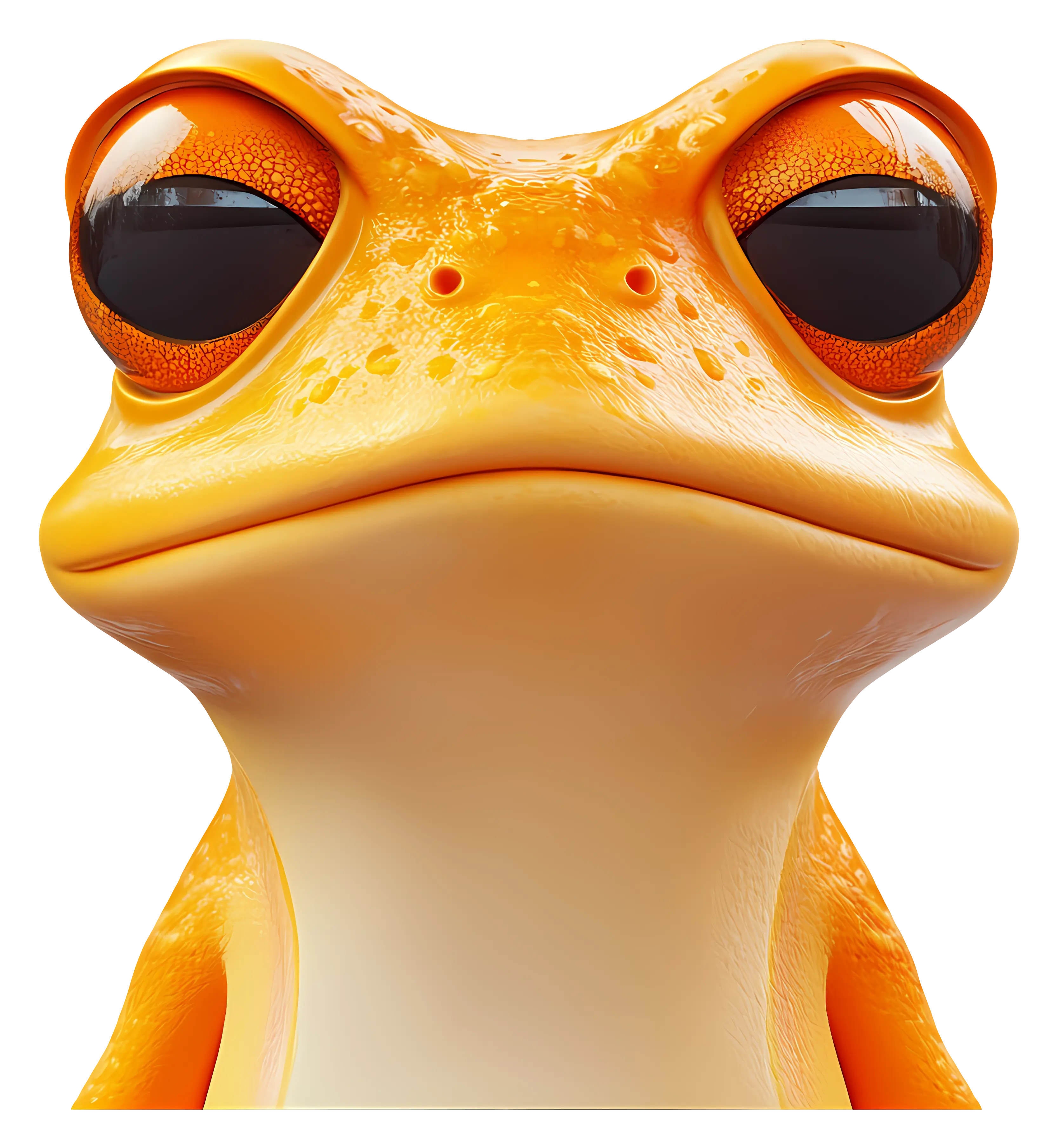 Orange Cartoon Frog