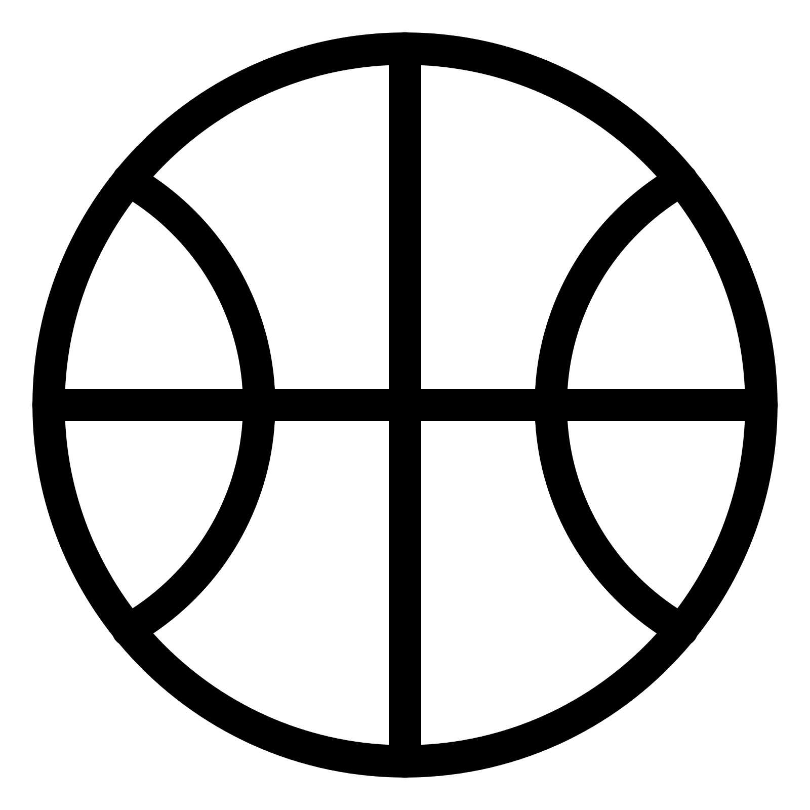 Basketball Outline Icon