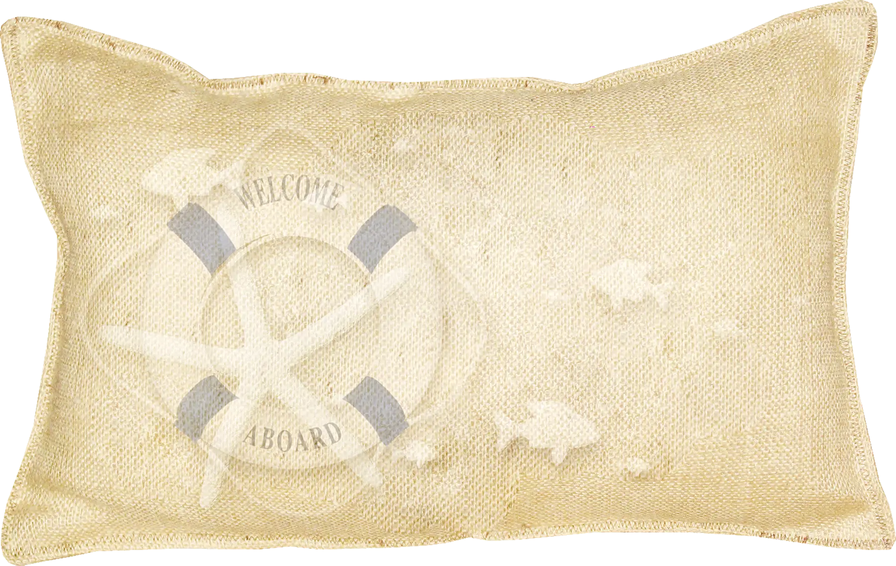 Decorative pillow with nautical theme