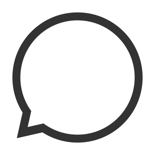Simple Speech Bubble Outline Icon