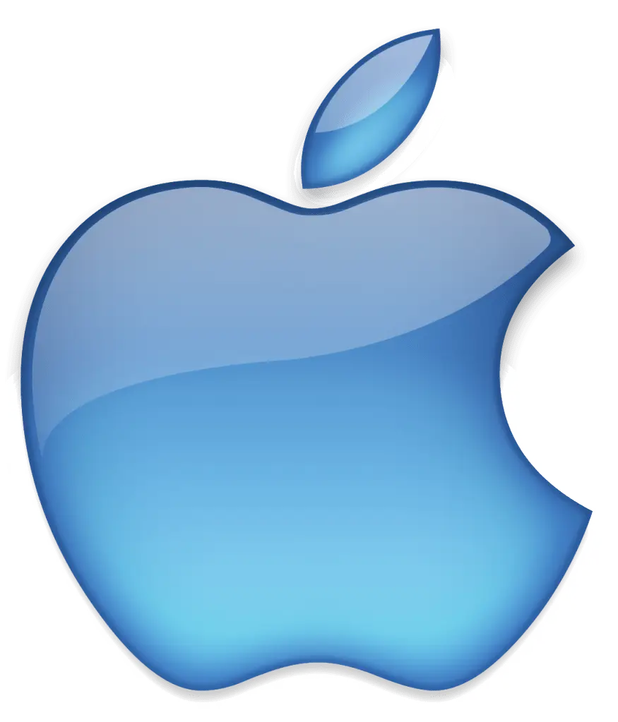 Blue Apple Logo Icon