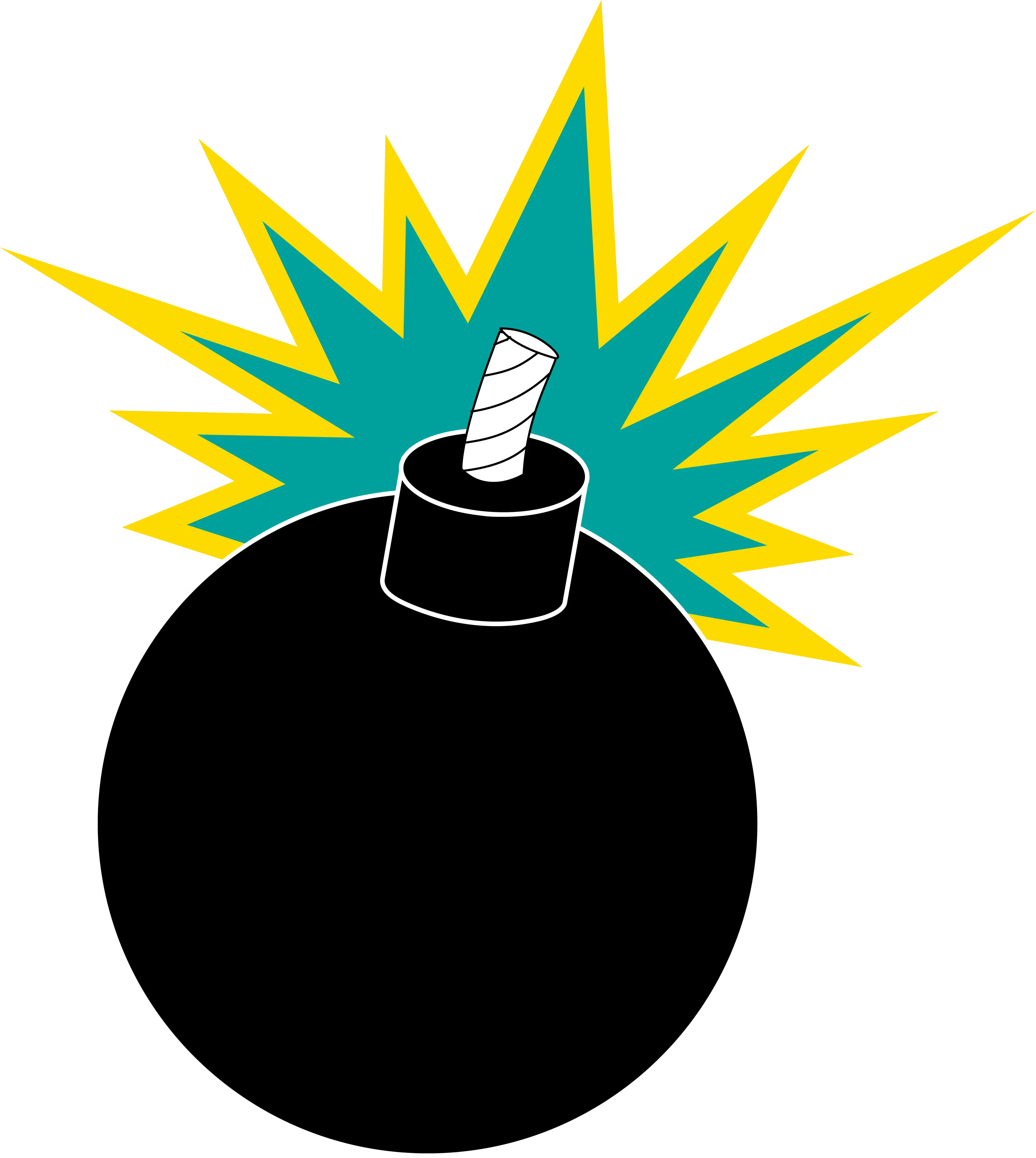Cartoon Bomb with Fuse
