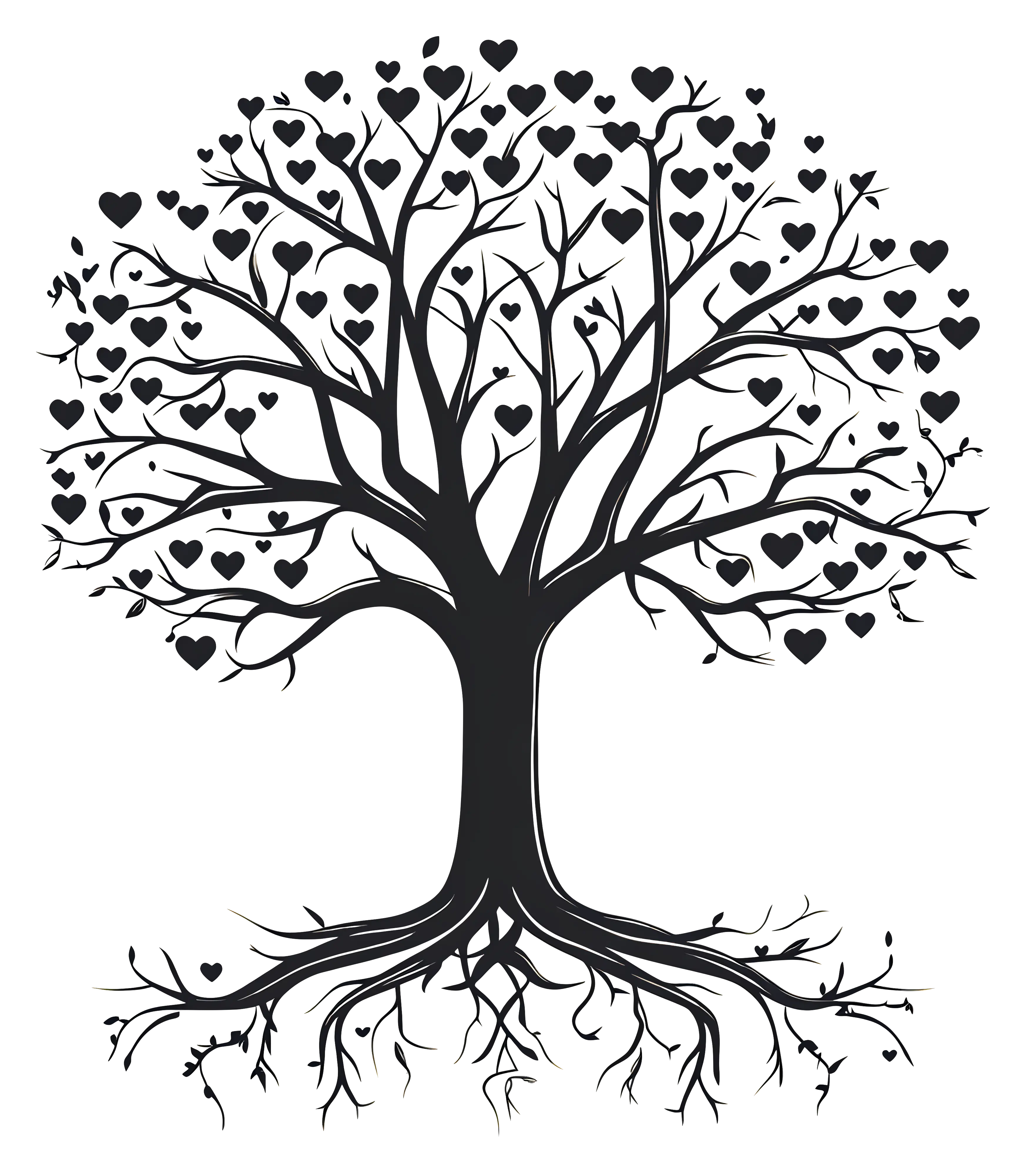 Tree with Hearts