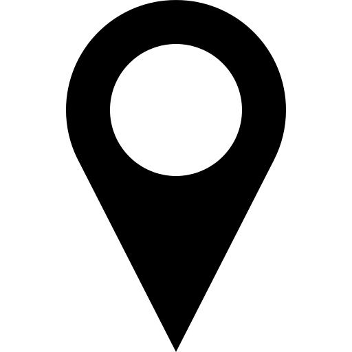 Black Location Pin Icon Symbol