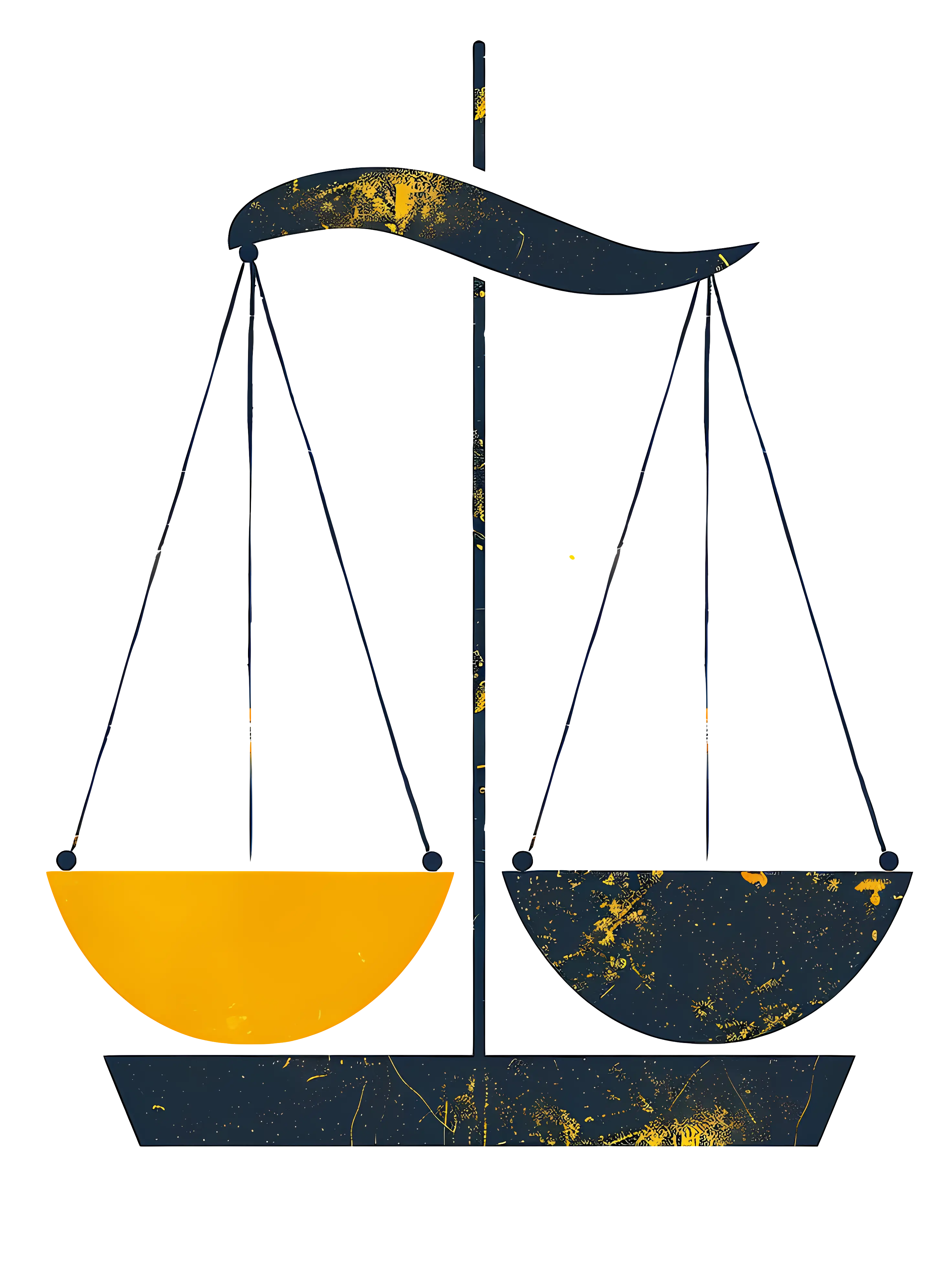 Justice Scale Gold and Black Icon