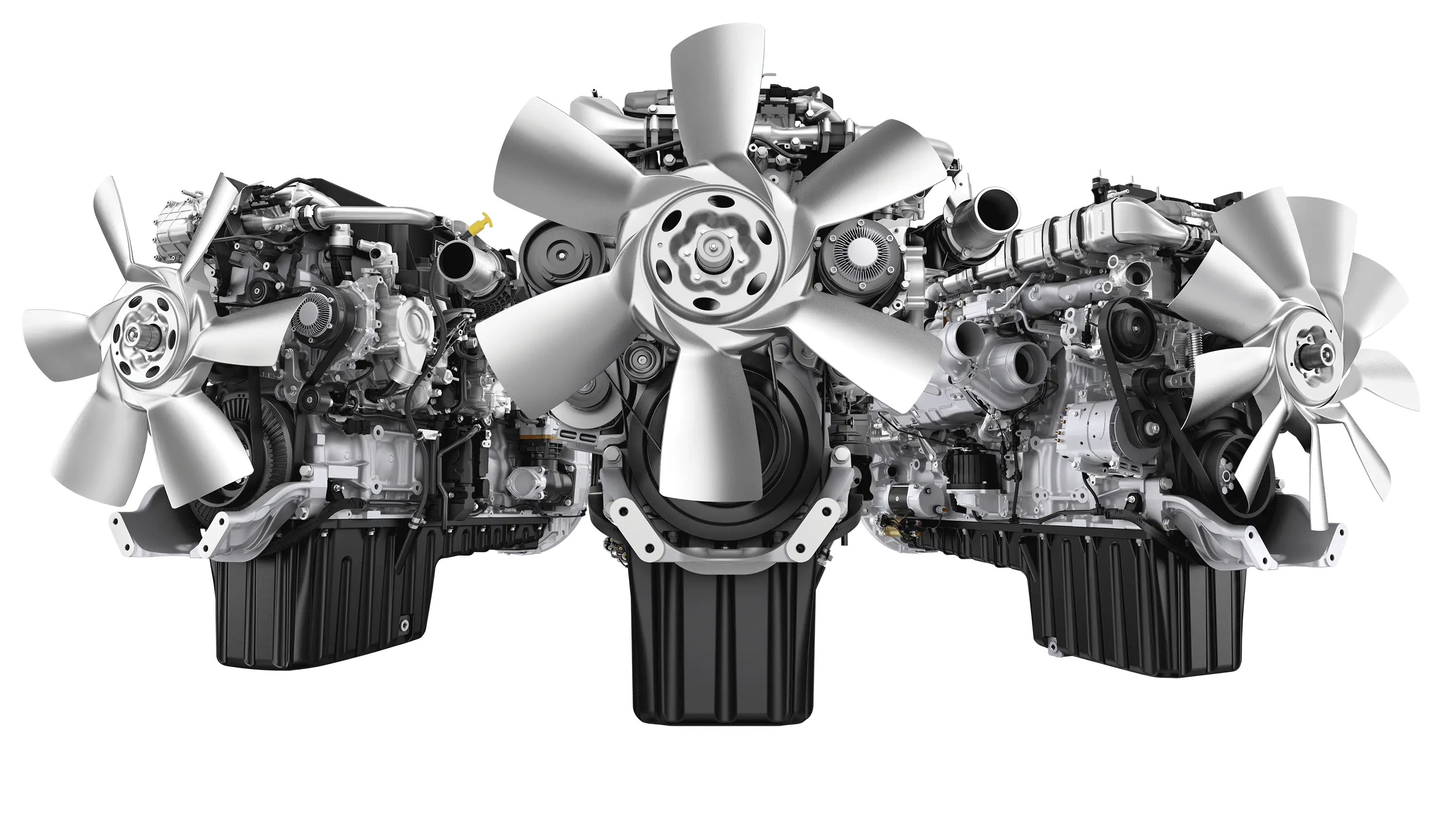 Advanced Industrial Engine with Cooling Fans