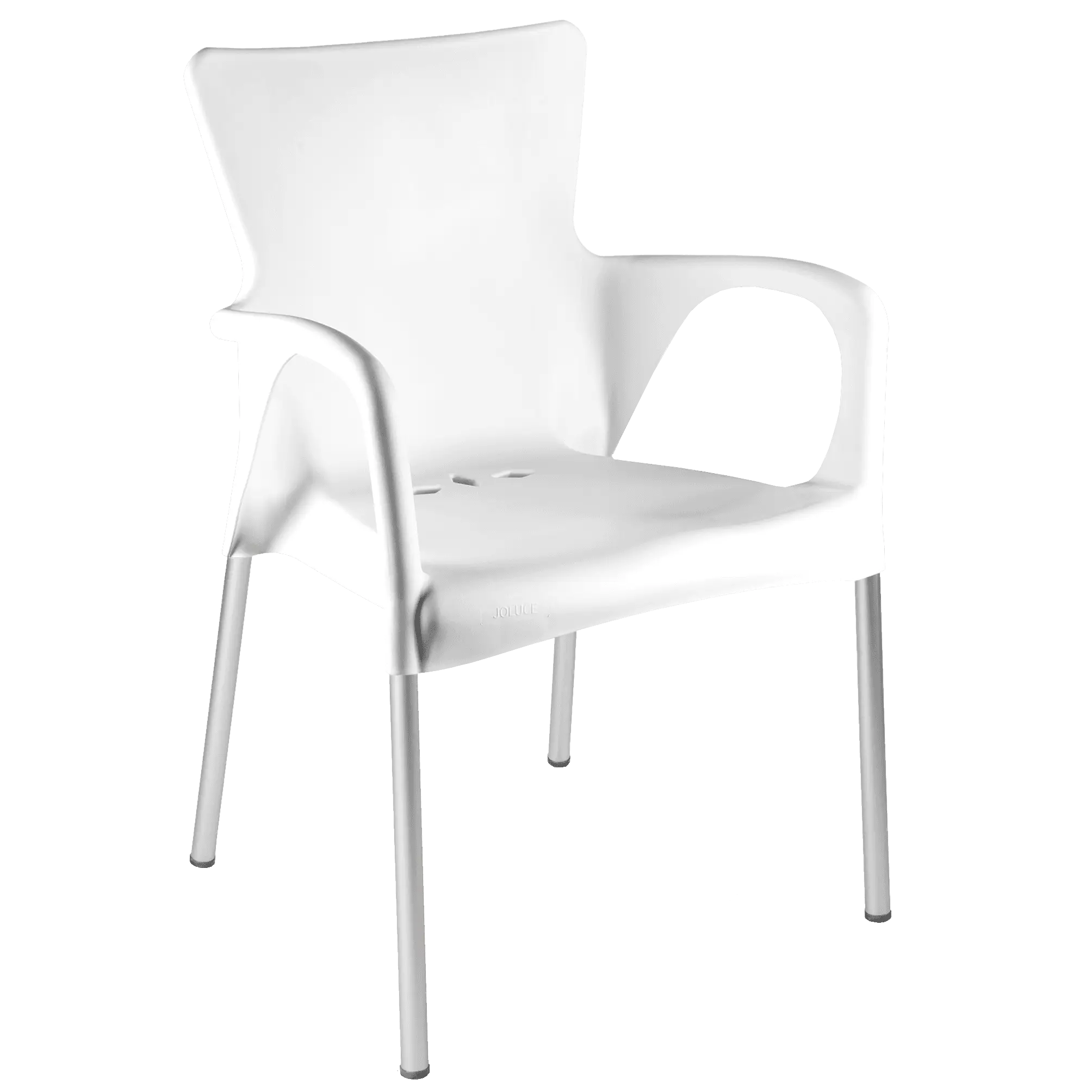 White Plastic Chair with a Minimalist Design