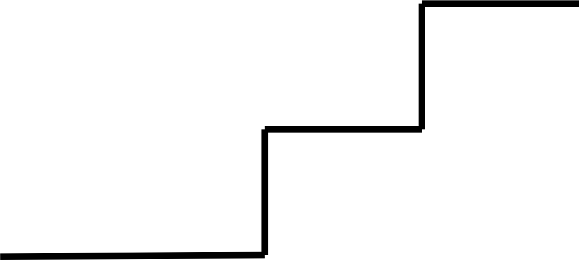 Simple Line Drawing of Stairs