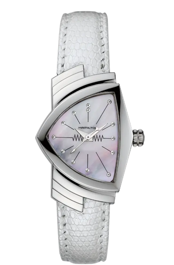 Elegant White Watch with Unique Design
