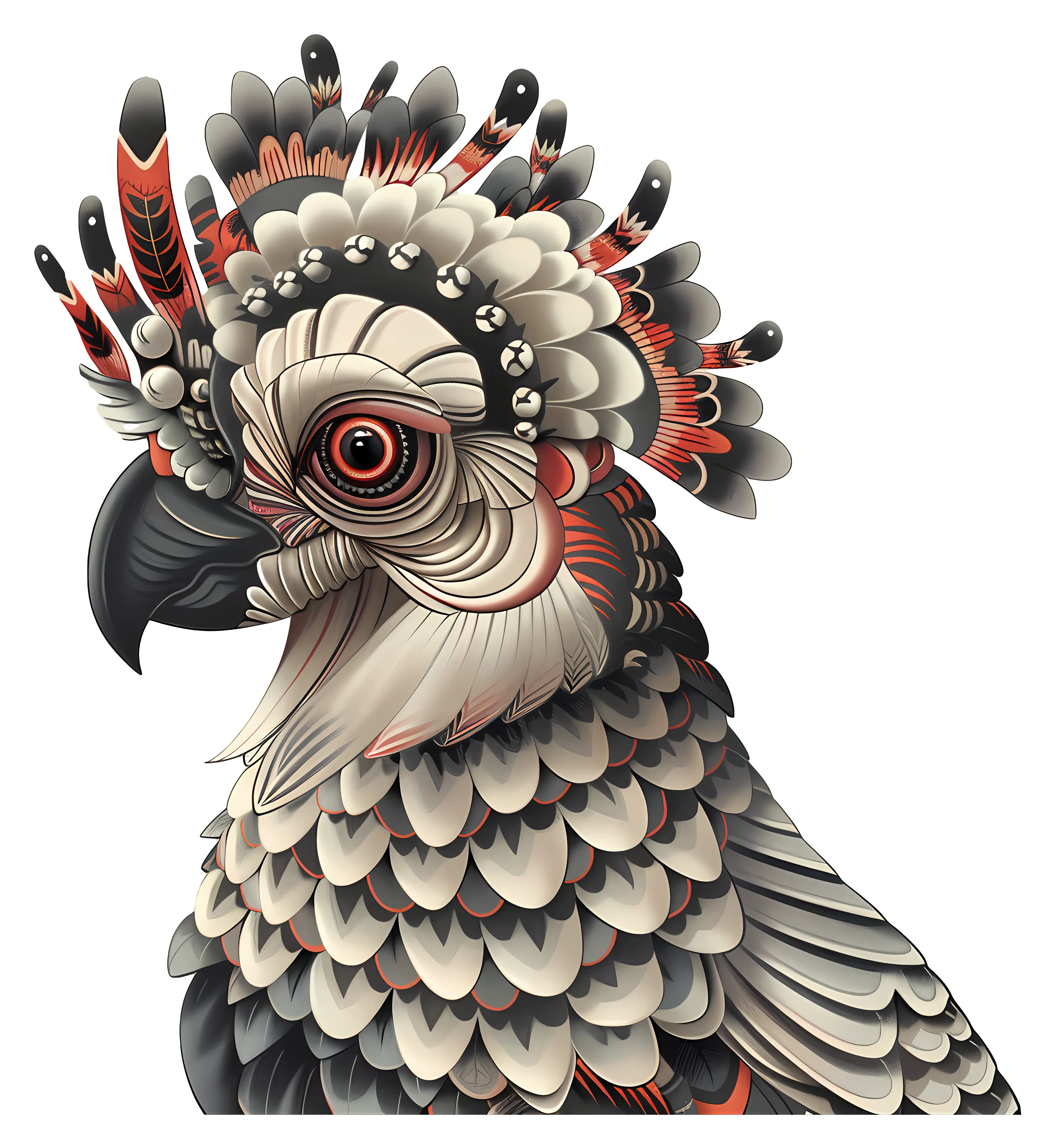 Colorful Parrot with Detailed Feathers