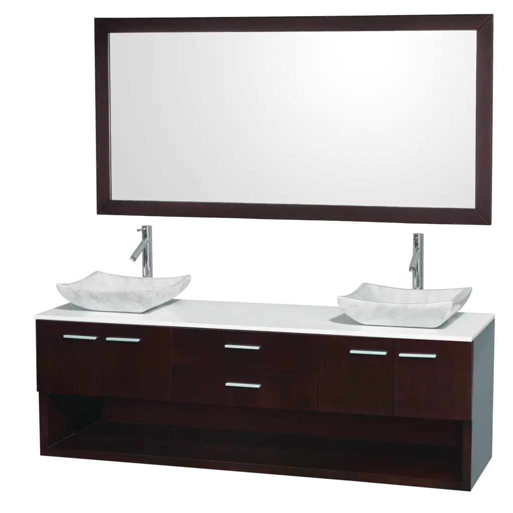 Modern Bathroom Vanity with Double Sinks