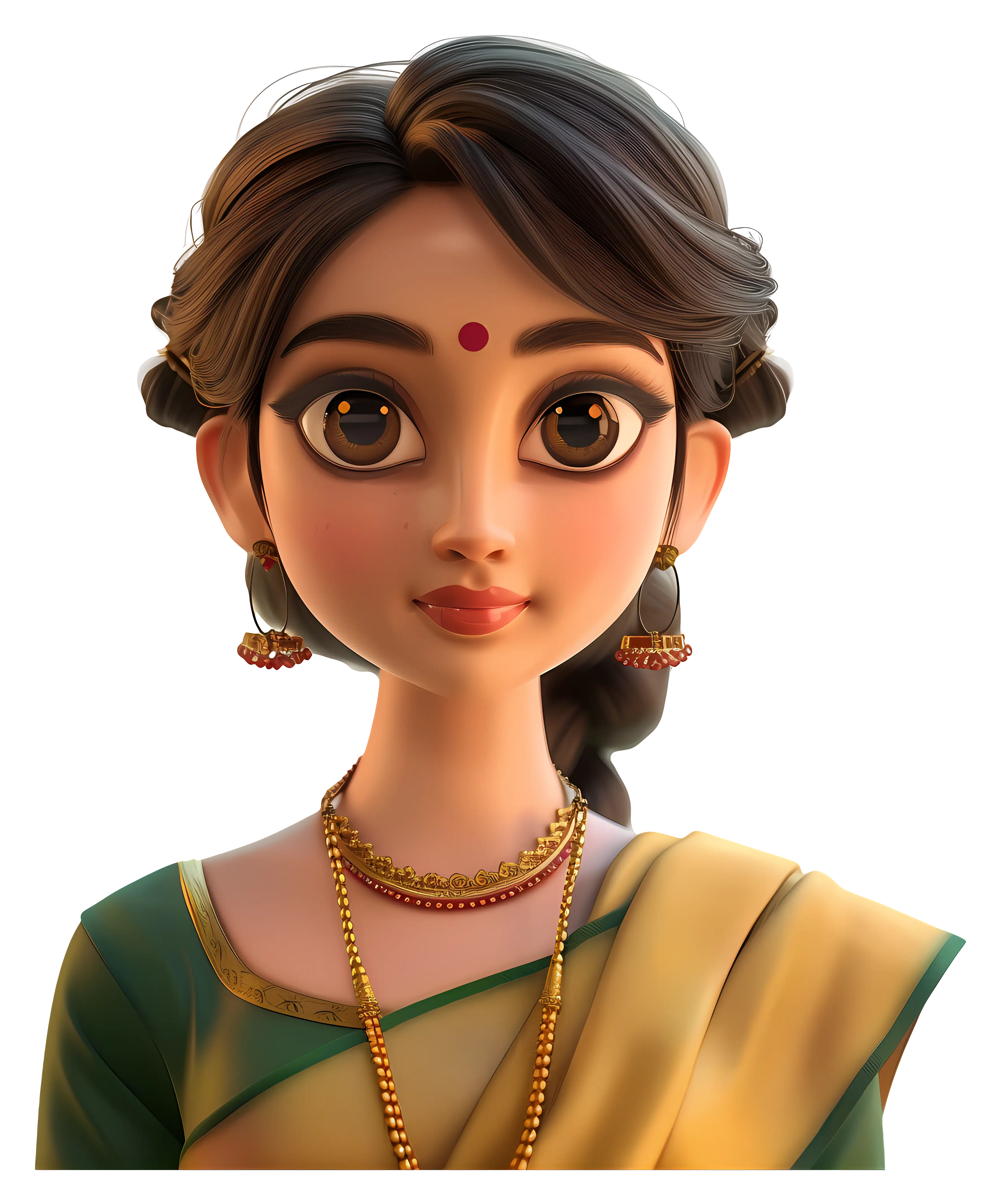 Cute Animated Girl Character