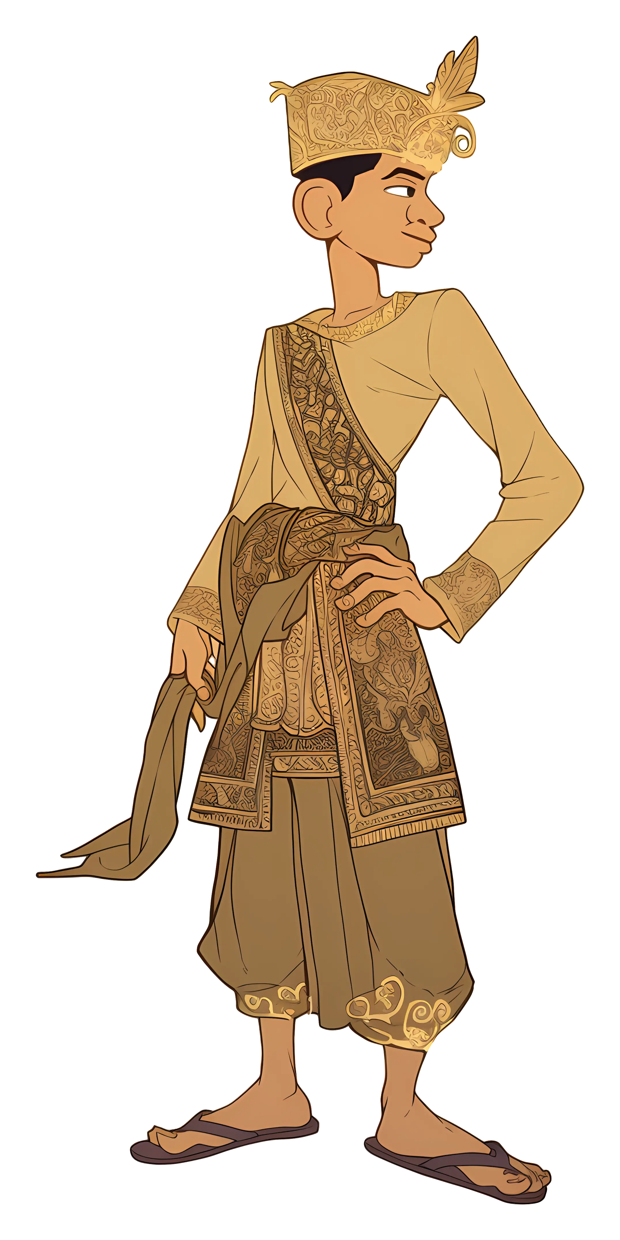 Man in Traditional Cultural Attire