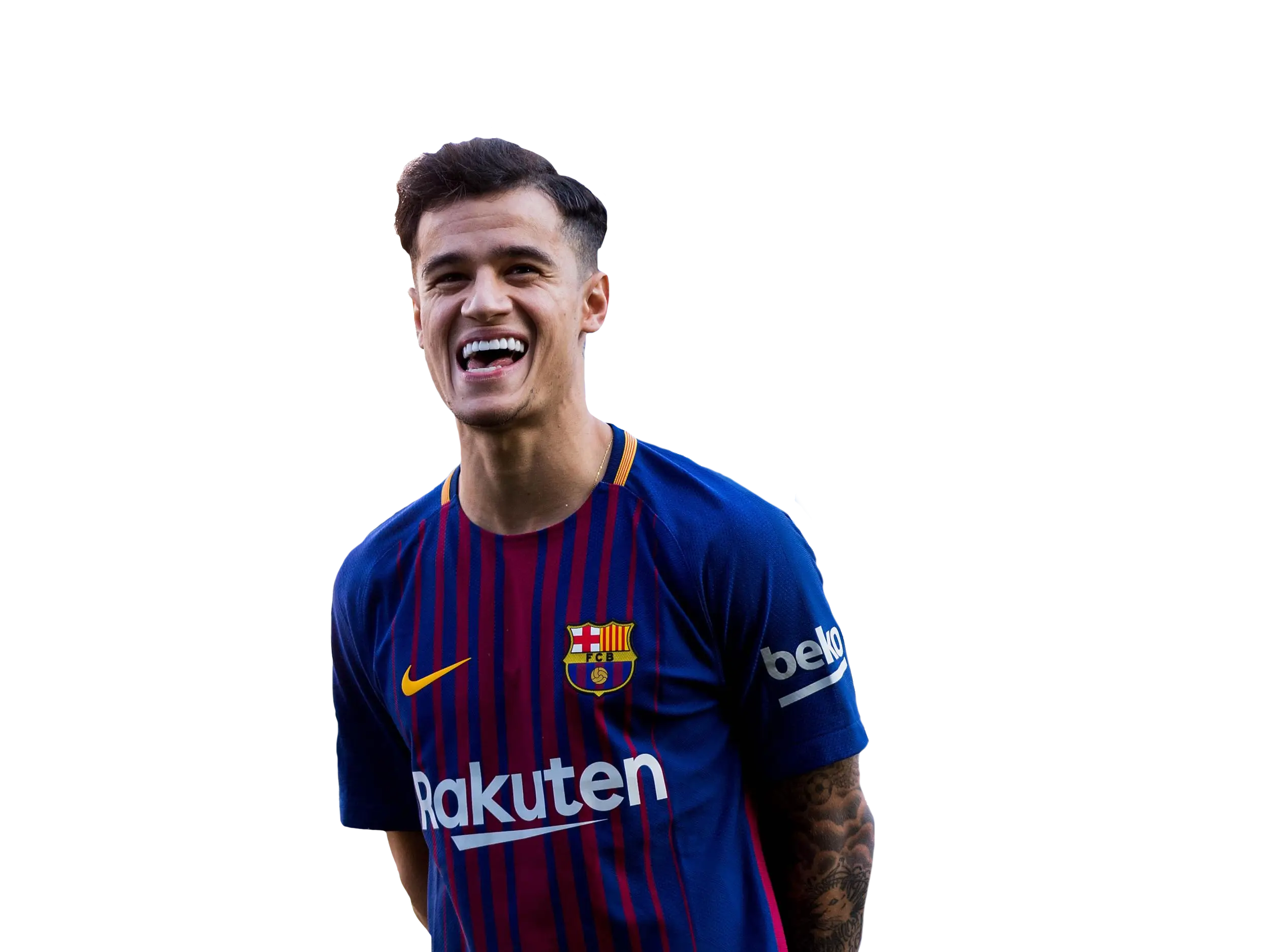 Smiling Soccer Player in Jersey
