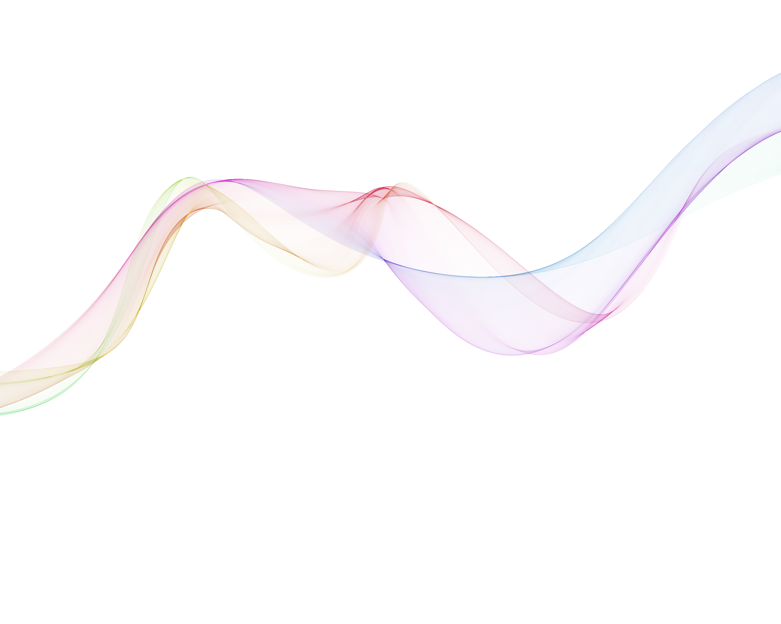 Abstract Gradient Wavy Line Illustration