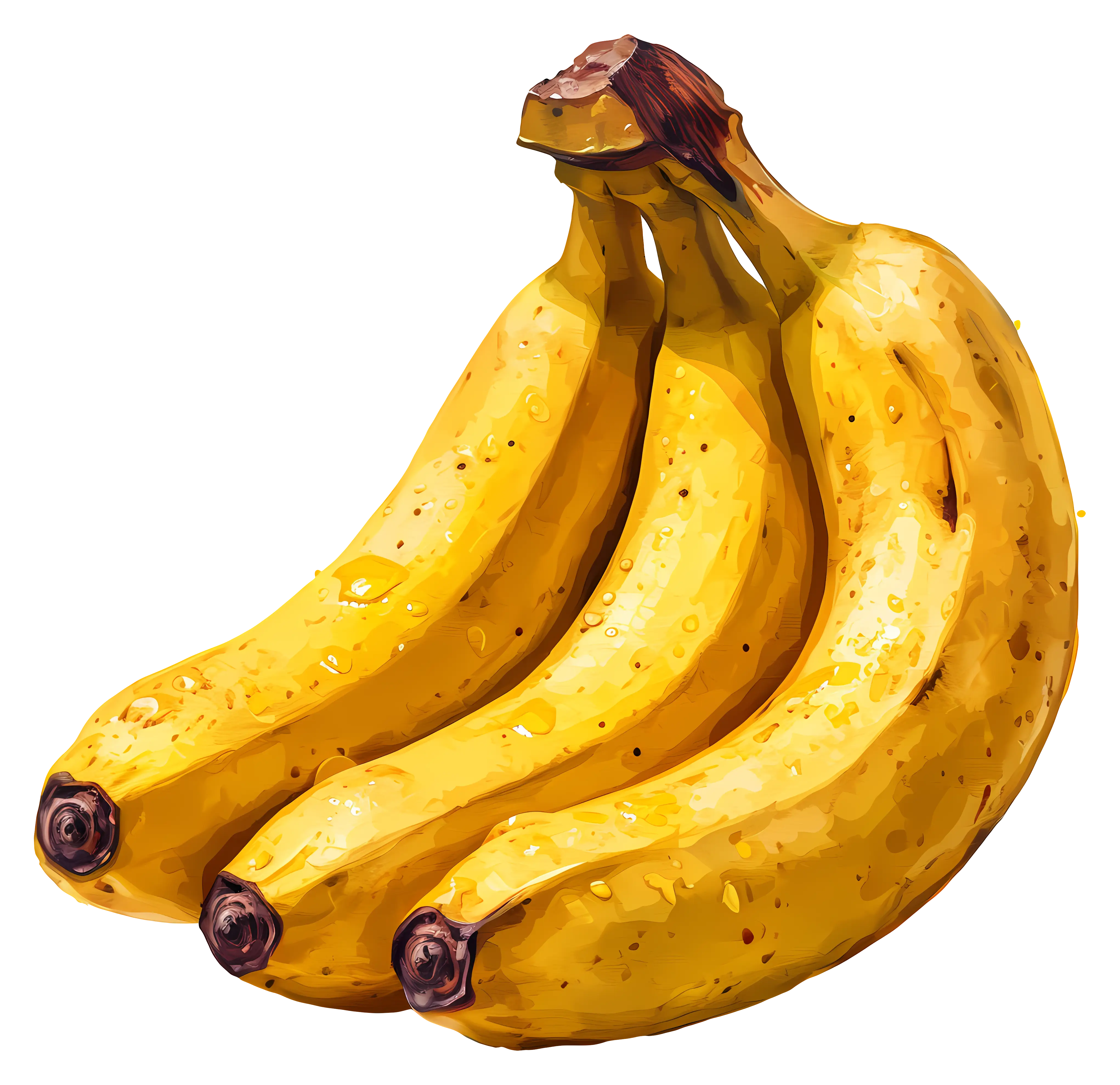 Fresh Yellow Bananas Illustration