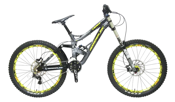Gray and Yellow Mountain Bike