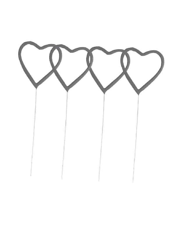 Heart Wire Decorations for Romantic Themes