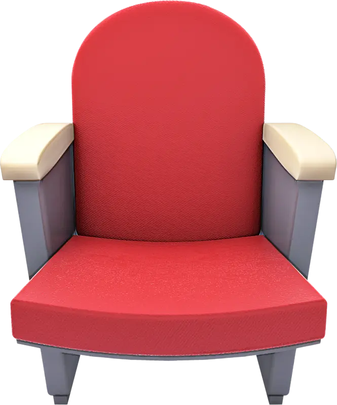Red Upholstered Armchair Design