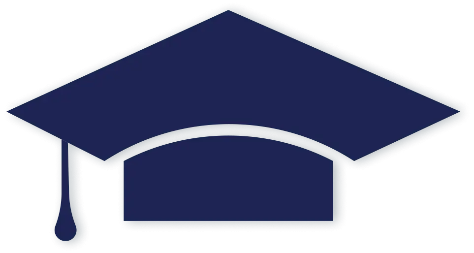 Graduation Cap Symbol for Academic Achievement