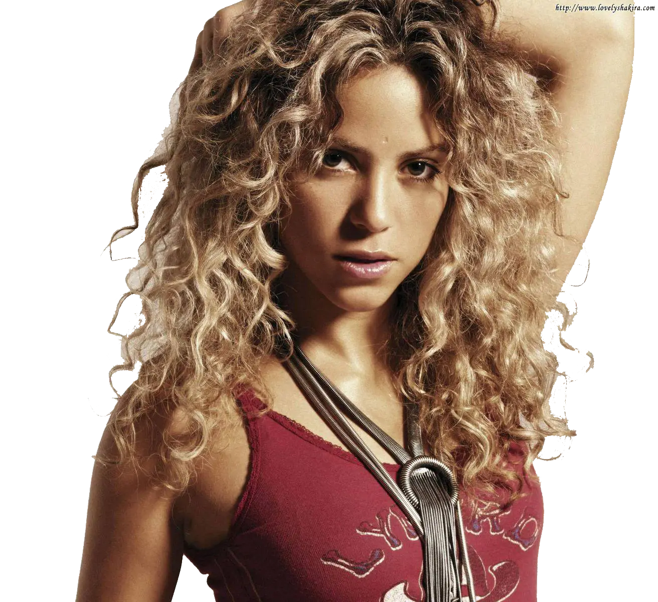 Person with Curly Hair in Red Top