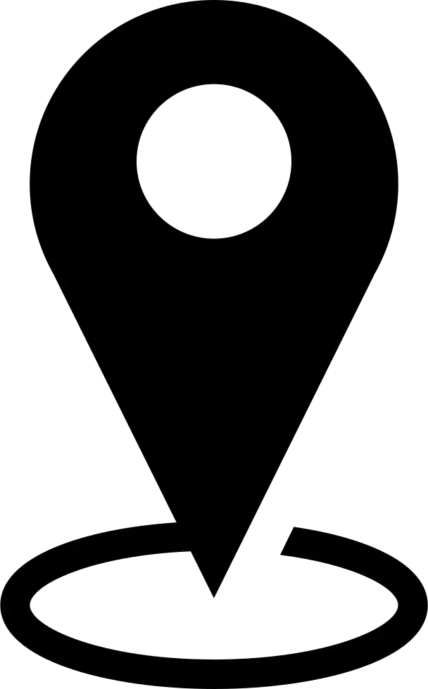 Black Location Pin Icon