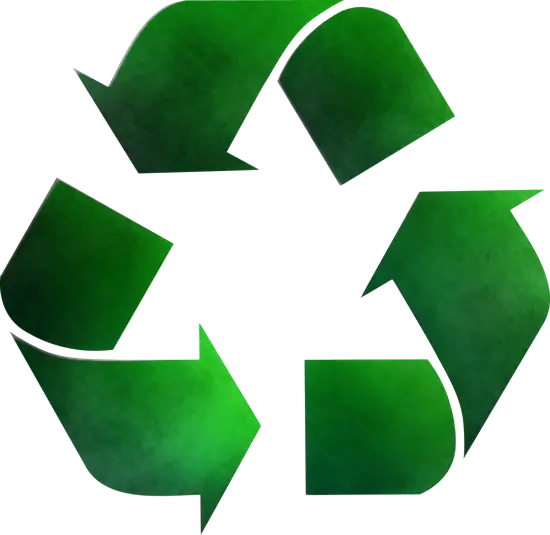 Green Recycling Symbol for Sustainability