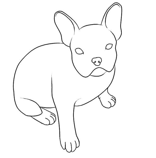 Dog Line Art Illustration