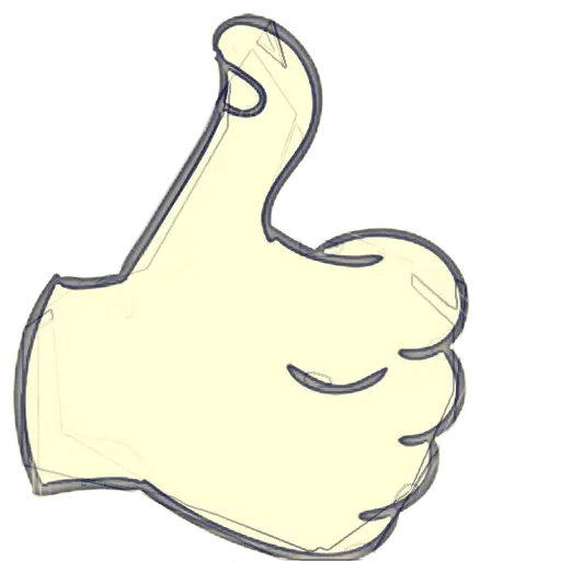Thumbs Up Illustration in Sketch Style