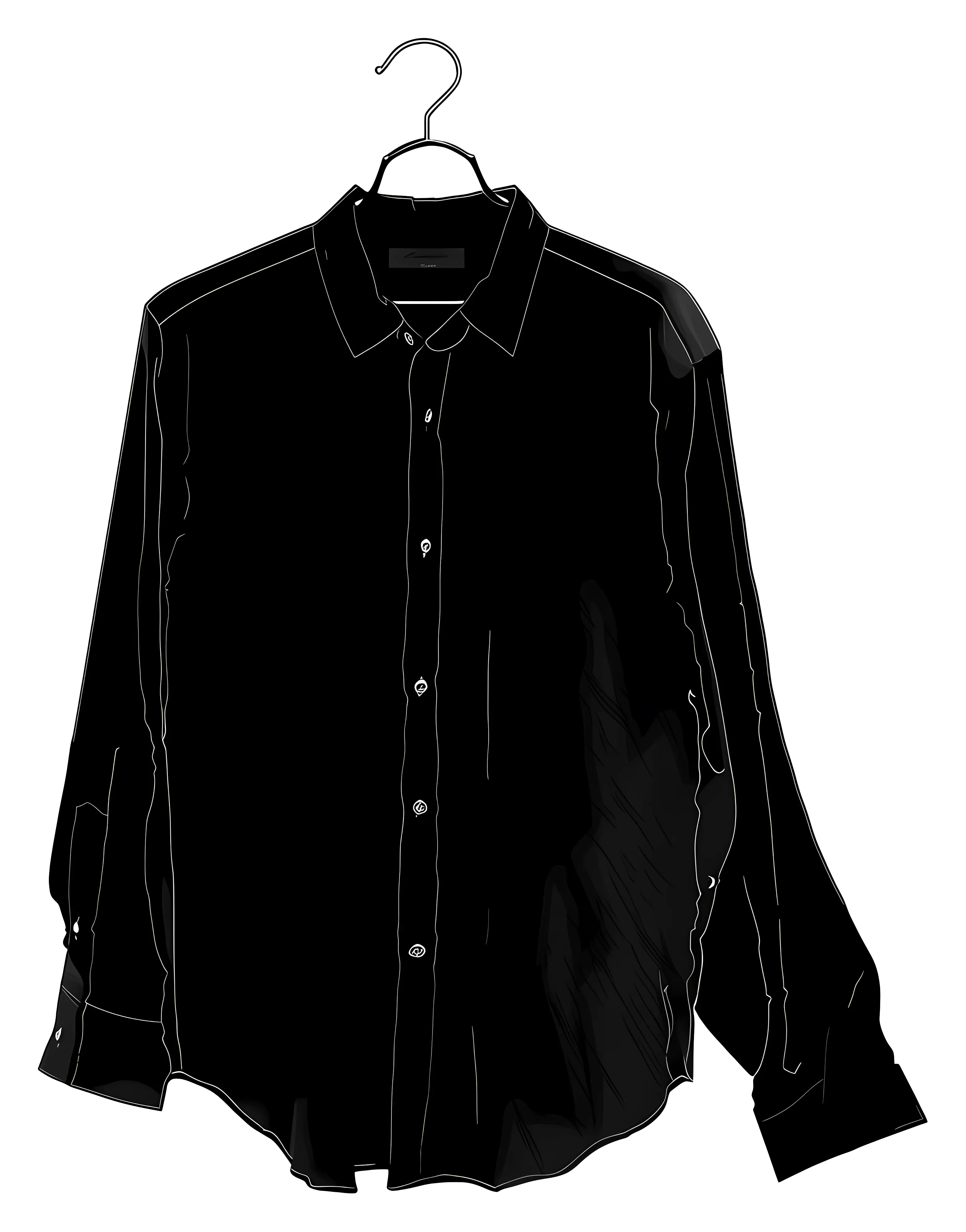 Black Shirt on Hanger