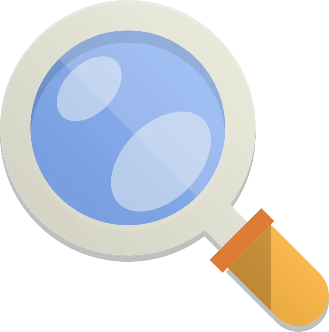 Magnifying Glass Clip Art Illustration