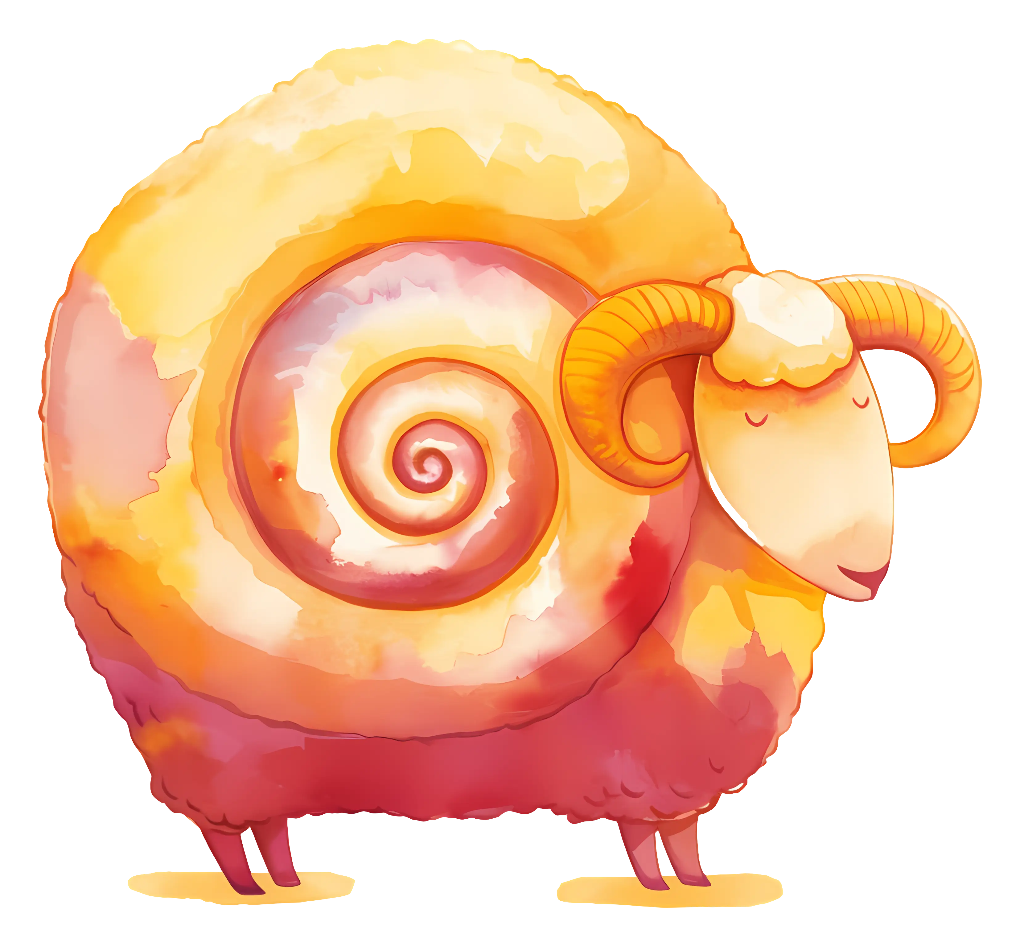 Colorful Sheep Illustration