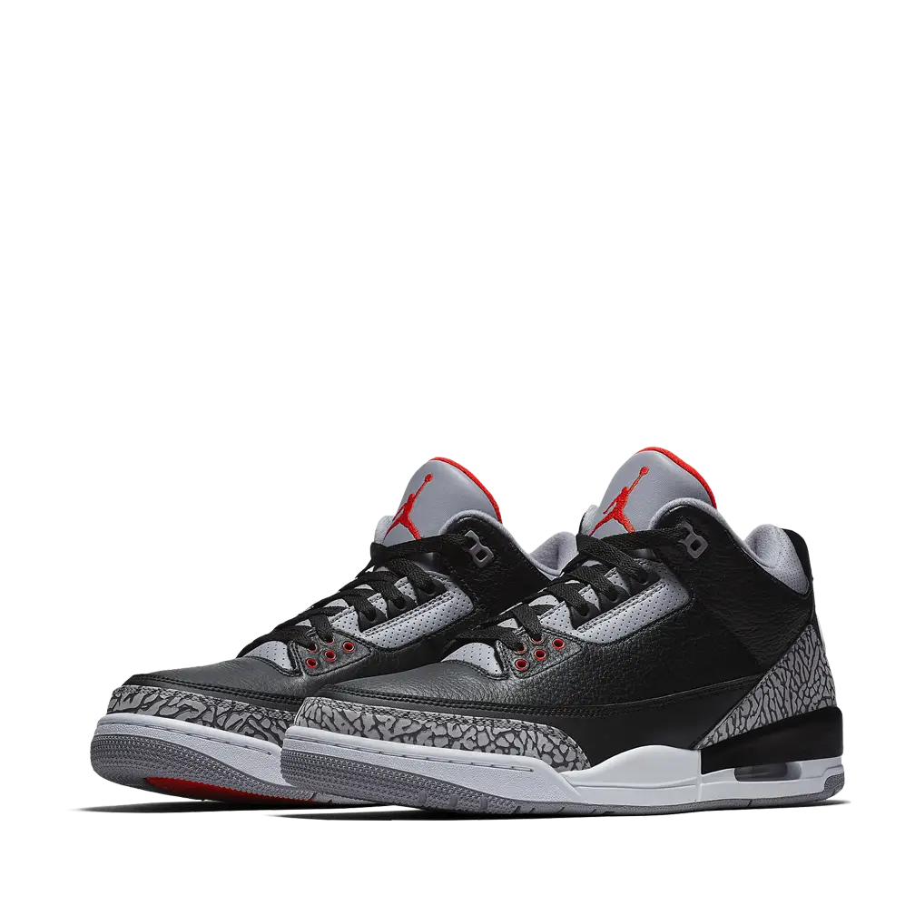 Black and Gray Jordan Sneakers for Sports