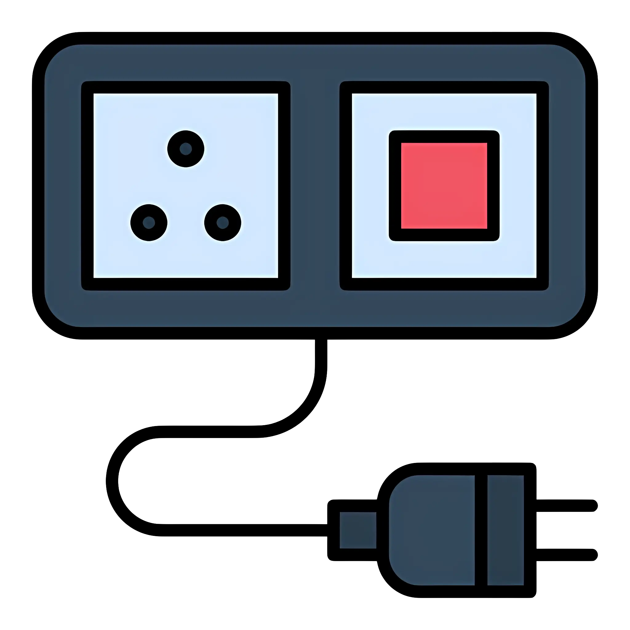 Colored Power Strip Icon