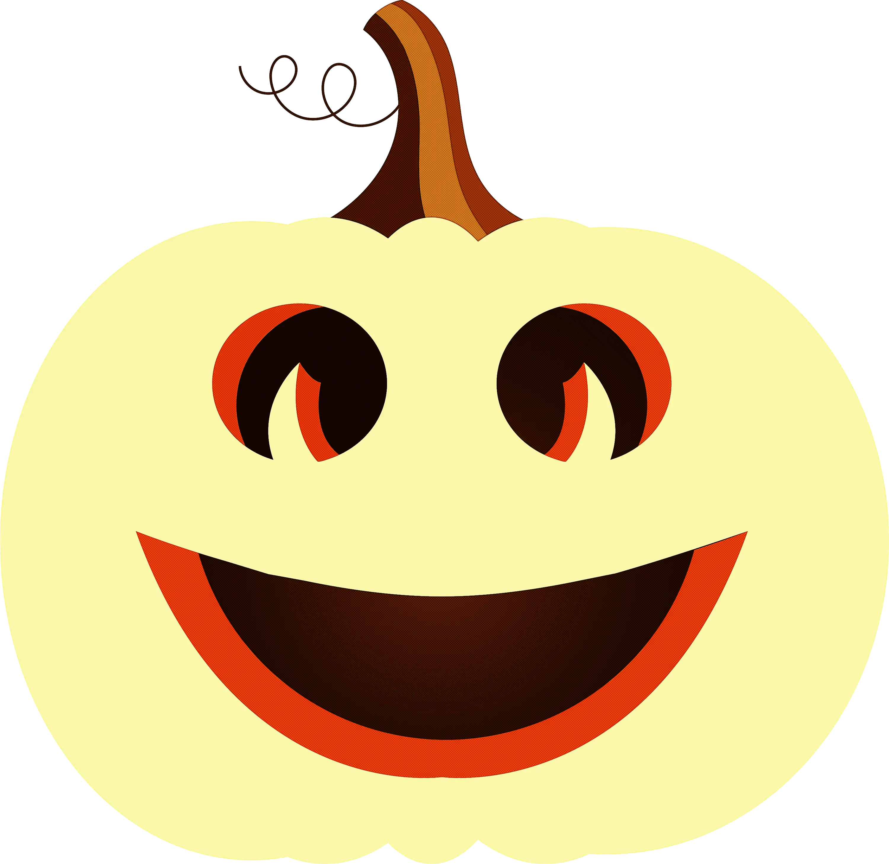 Smiling Pumpkin for Halloween Decoration