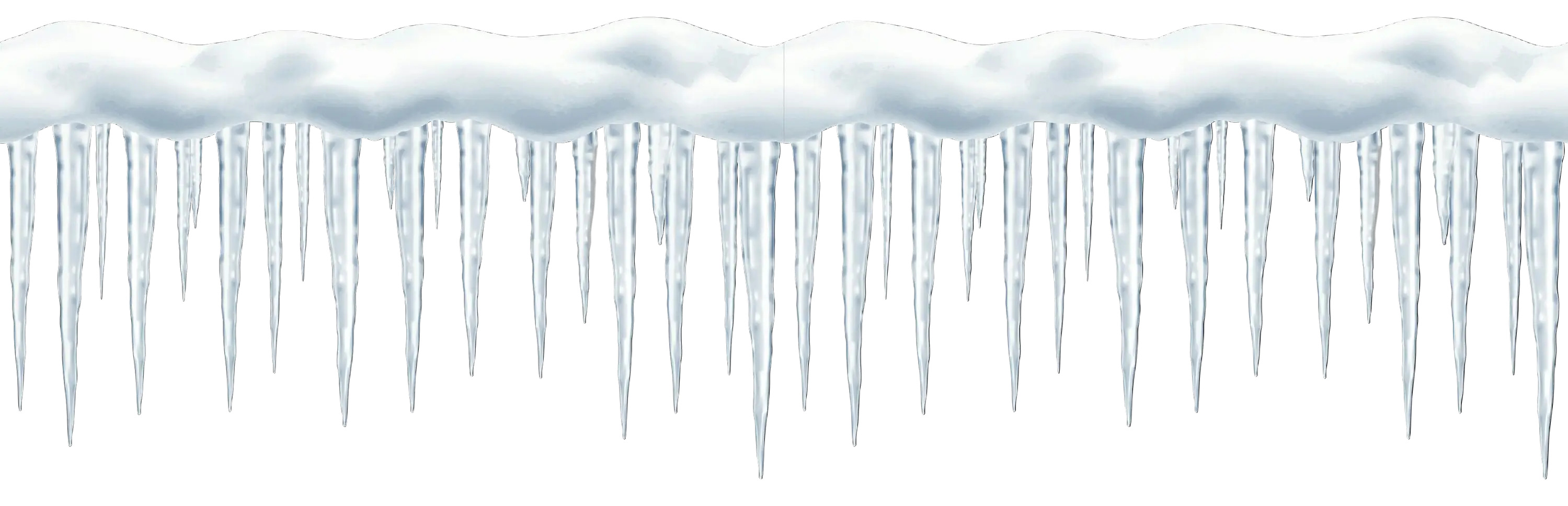 Icicles in a Frozen Winter Scene