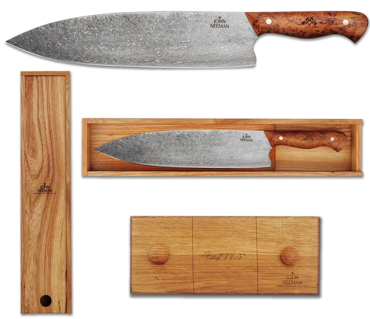 Professional Chef Knife with Wooden Handle