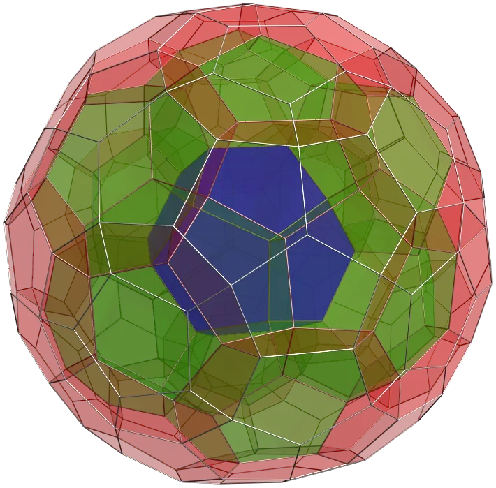 3D Geometric Design with Colorful Polygons