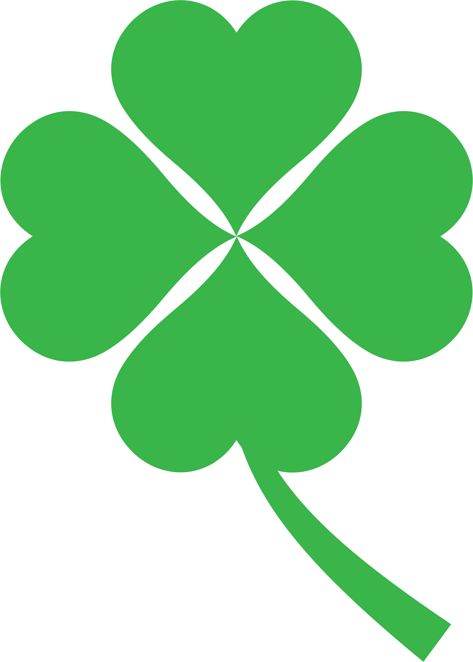 Lucky Four-Leaf Clover Symbol