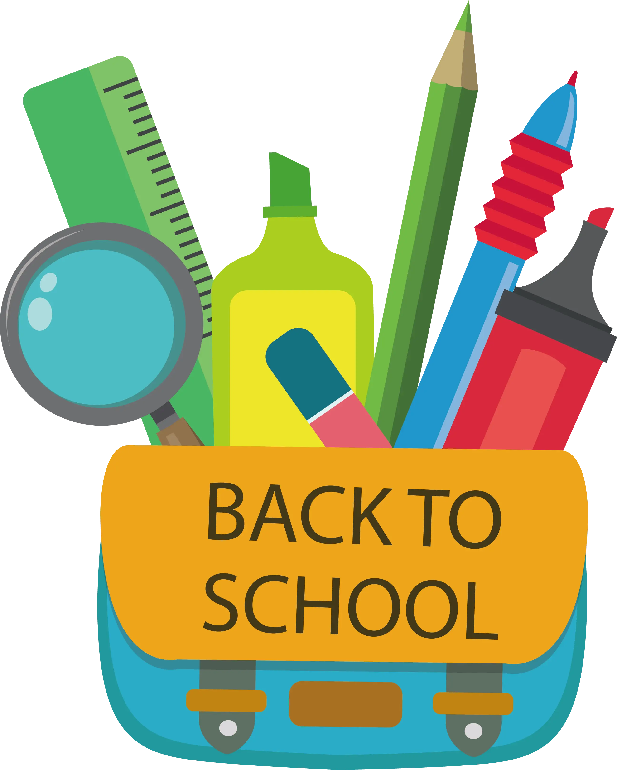 Back-to-School Supplies Illustration