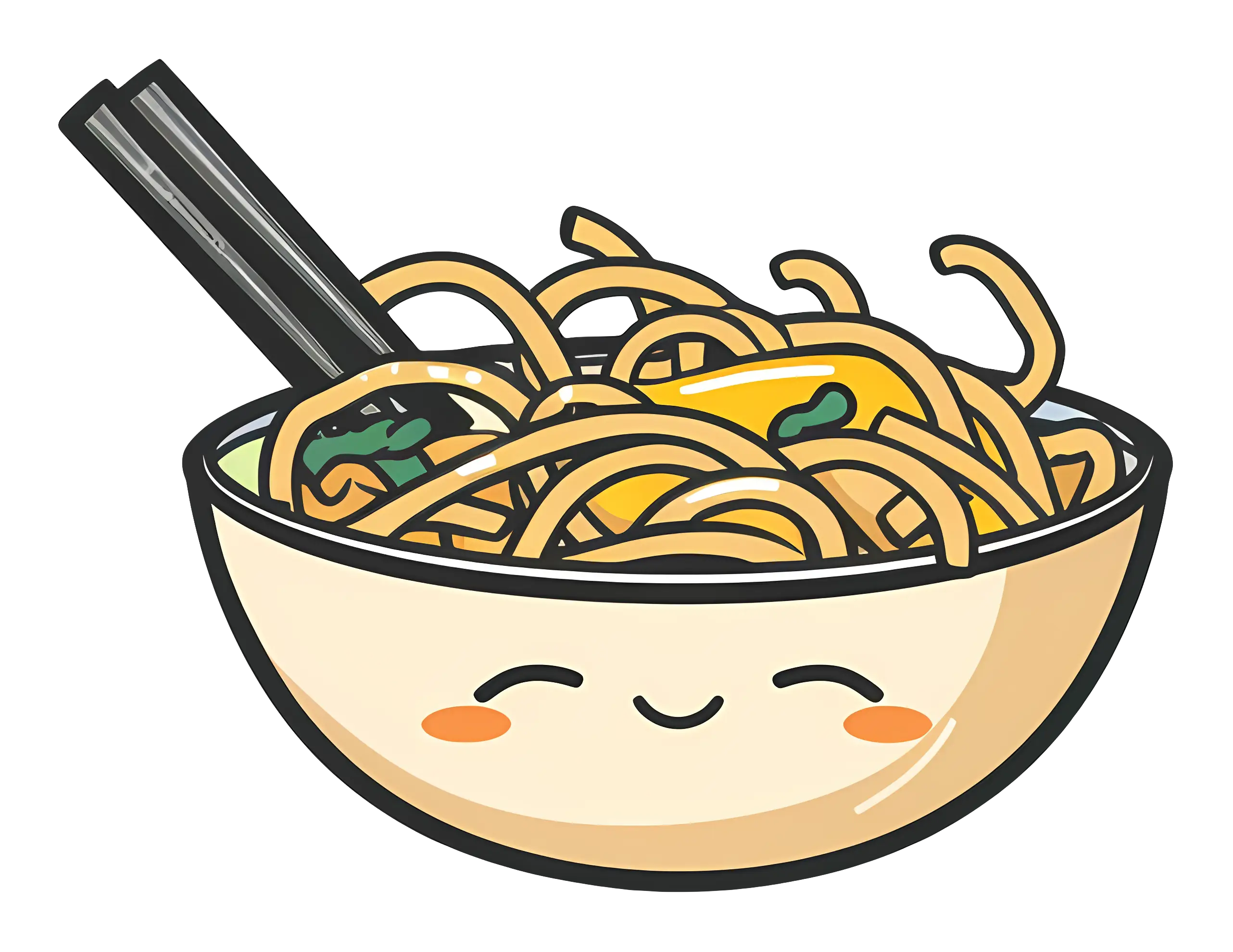 Smiling Bowl of Noodles