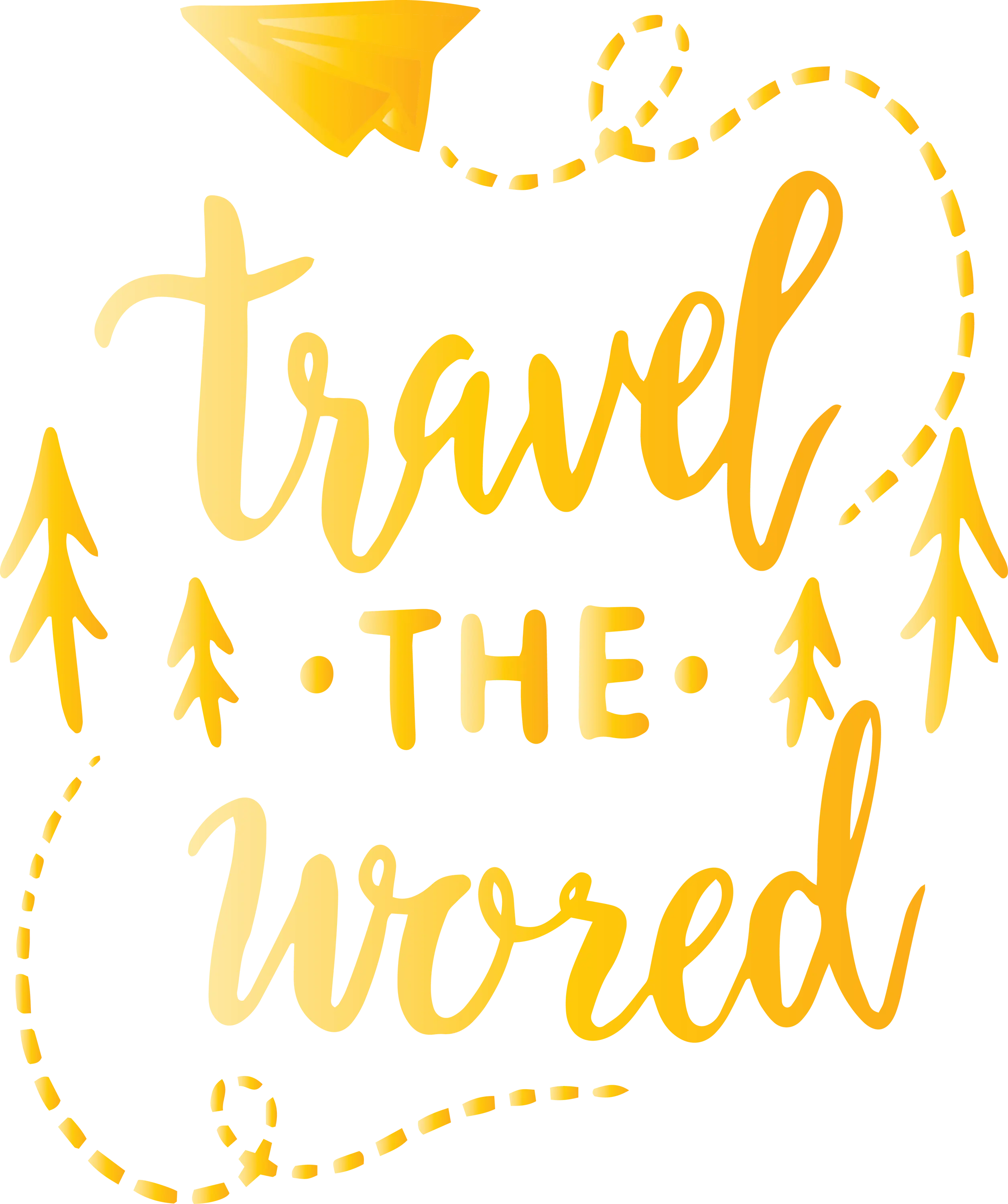 Travel the World Inspirational Typography